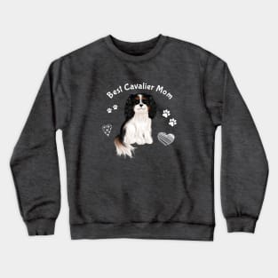 Best Tri-Colored Cavalier Mom Crewneck Sweatshirt